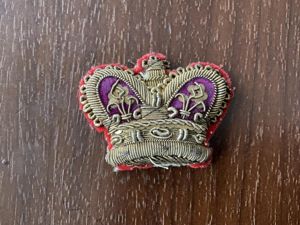 Victorian large padded bullion W.O rank crown