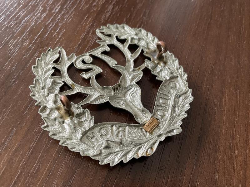 WW1 C.E.F The 72nd Seaforth Highlanders badge by HEMSLEYS. — image 2