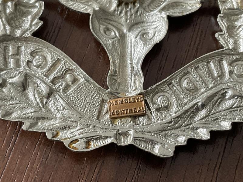 WW1 C.E.F The 72nd Seaforth Highlanders badge by HEMSLEYS. — image 3