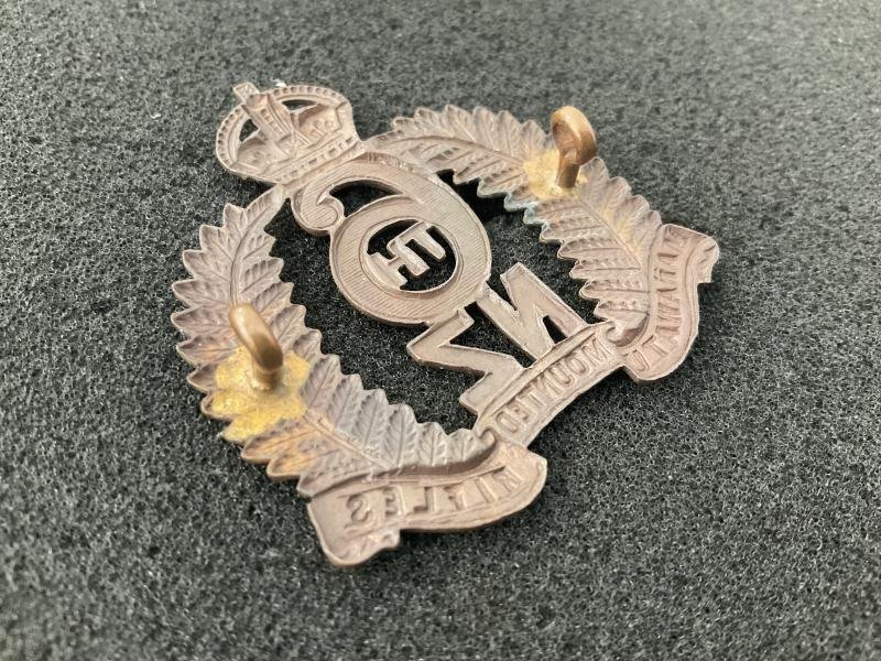 WW1 N.Z 6th Manawatu Mounted Rifles cap badge — image 2