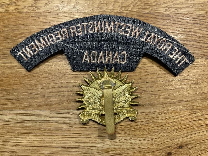 The Royal Westminster Regiment, Canada cap badge & title. — image 2