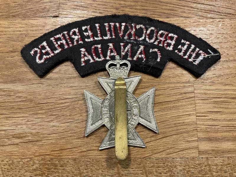 The Brockville Rifles of Canada, cap badge & title. — image 2