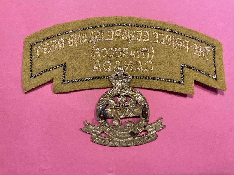 The Prince Edward Island Regt, 17th Recce cap badge & title. — image 2