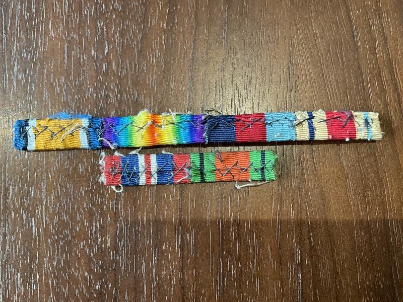 WW1/2 Medal ribbon bars removed from uniform — image 2