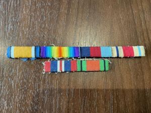 WW1/2 Medal ribbon bars removed from uniform