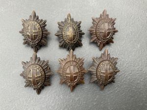 WW1/2 Coldstream Guards Officers rank stars, set of 6