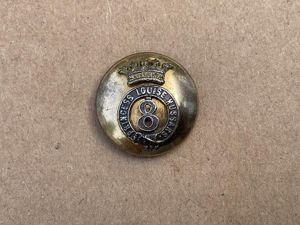 Victorian 8th Canadian Hussars (Princess Louises) officers button.