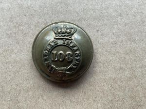 QVC 108th Madras Infantry button by Jennens.