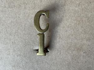 WW1 CEF 1st Battalion (Western Ontario) C/1 collar badge