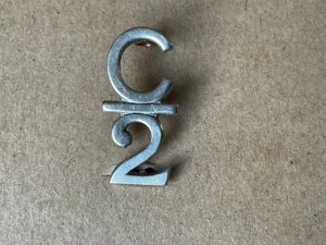 WW1 CEF 2nd Battalion (Eastern Ontario) C/2 collar badge.