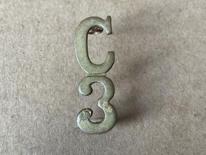 WW1 CEF 3rd Battalion (Toronto) C/3 collar badge.
