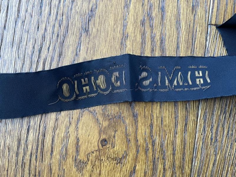 WW2 Royal Navy H.M.S. ECHO cap tally — image 3