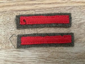 WW2 Red Infantry arm of service stripes.