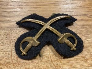 WW1/2 British & Commonwealth brass PTI Badge on backing.