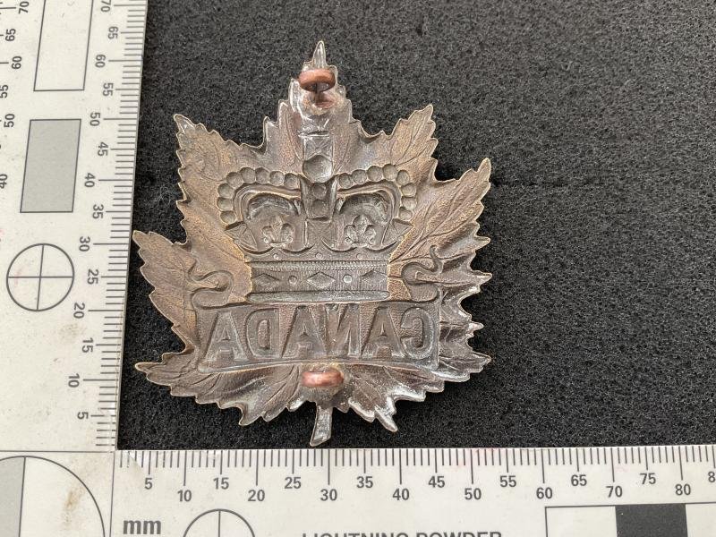 Boer War Canadian Military forces slouch hat badge — image 2