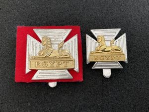 Royal Gloucestershire, Berkshire & Wiltshire Regiment cap badges.