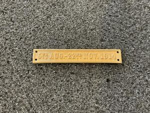 WW1 Full size Mons medal ribbon brass bar