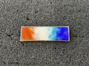 WW1 1914 Star medal silver & coloured enamel sweetheart badge.