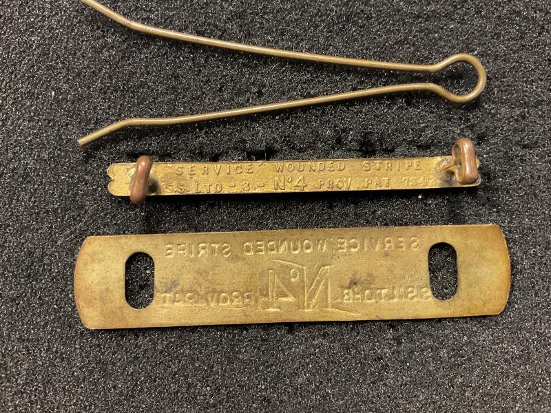 WW1 brass Service Wound Stripe No4 — image 2