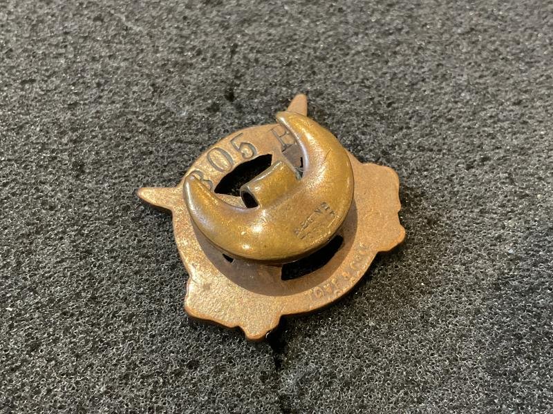 WW1 Old Contemptibles Association lapel badge number 805B. — image 2