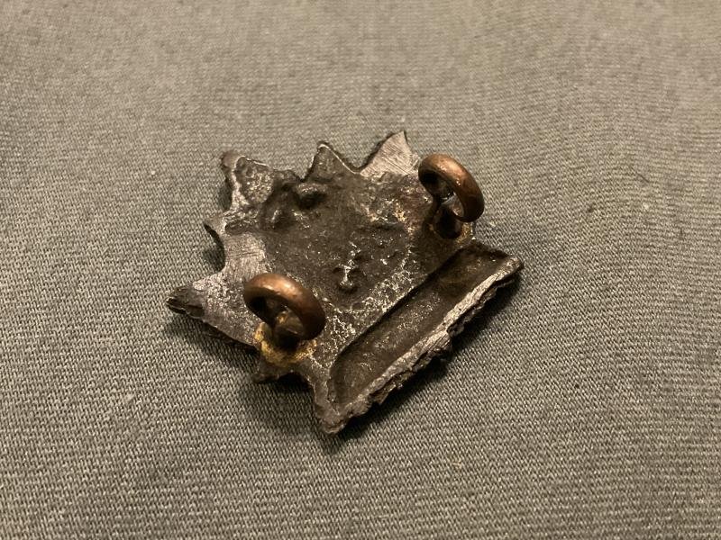 WW1 CEF 43rd Battalion (Cameron Highlanders) collar badge. — image 2