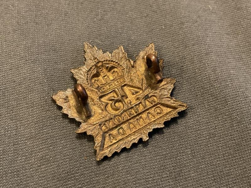 WW1 CEF 43rd Battalion (Cameron Highlanders) collar badge. — image 2