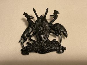 Ugandan Army cap badge worn circa 1962-79.
