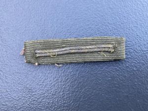WW1 Bullion wound stripe on Barathea material, removed from uniform.