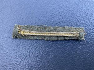 WW1 Bullion Wound stripe, removed from uniform.