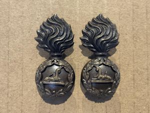 WW1 Lancashire Fusiliers O.S.D collar badges.