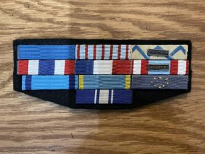 French Foreign Legion, Algerian war etc medal ribbon bar.