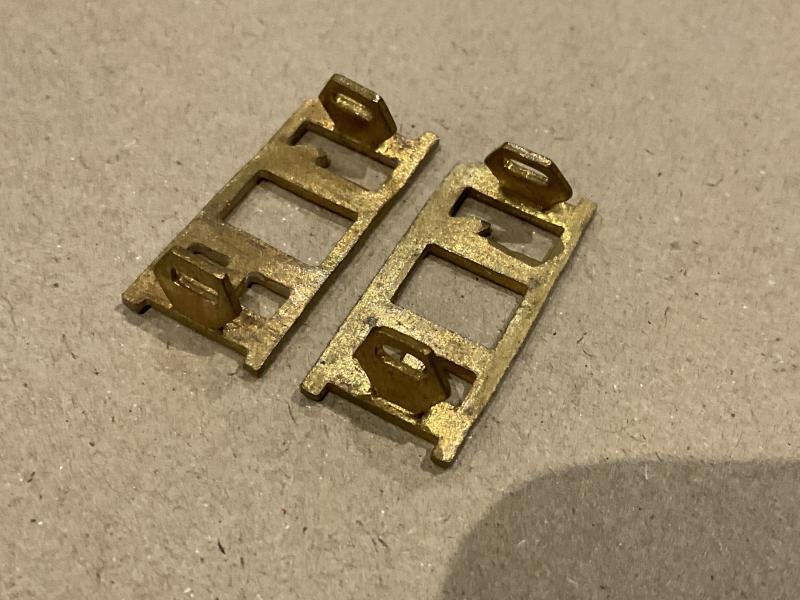 WW1 11th Hussars Brass shoulder titles. — image 2