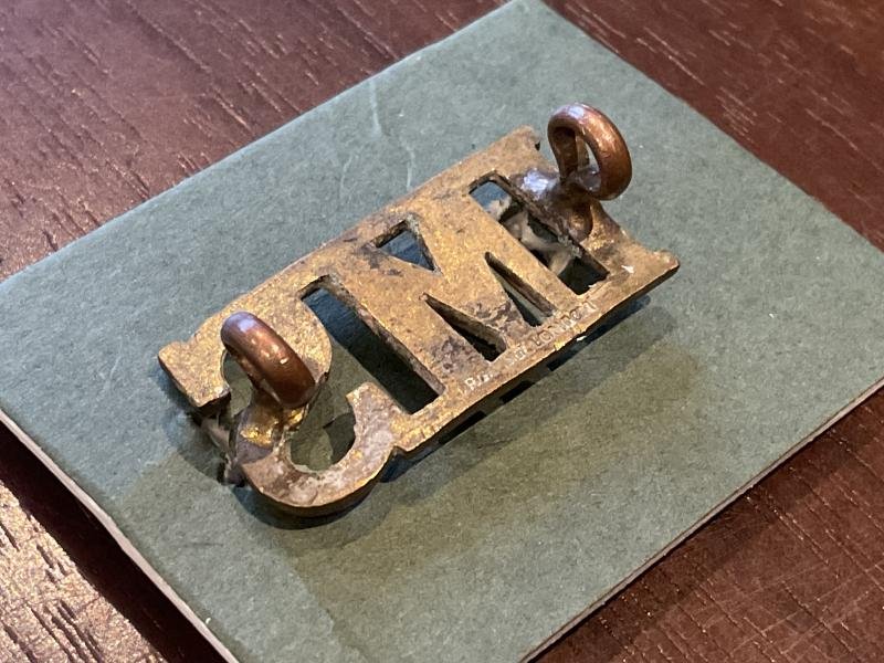 Indian Medical service (IMS) 1896-1943 small shoulder title. — image 2