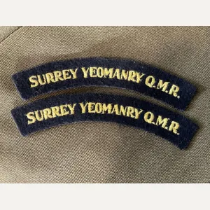 SURREY YEOMANRY Q.M.R (298th Field Regt R.A) titles.