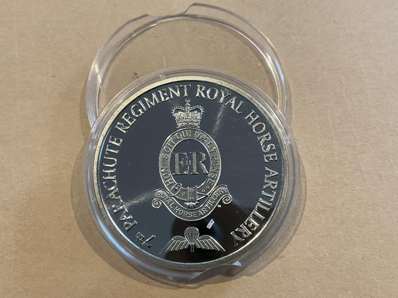 7th Parachute Regt R.H.A 50th Anniversary coin. — image 2