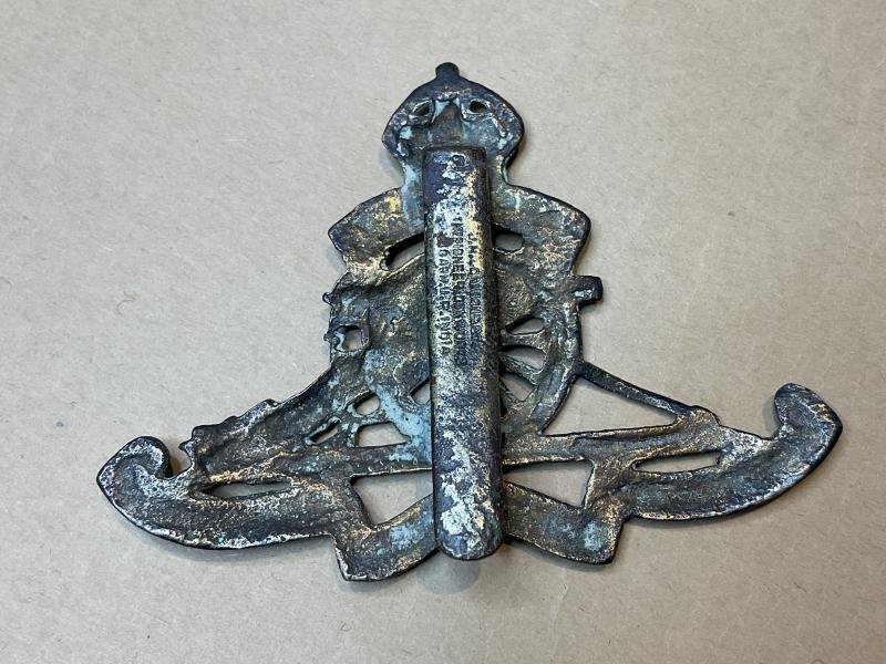 WW2 Royal Artillery cap badge, Indian theatre made. — image 2