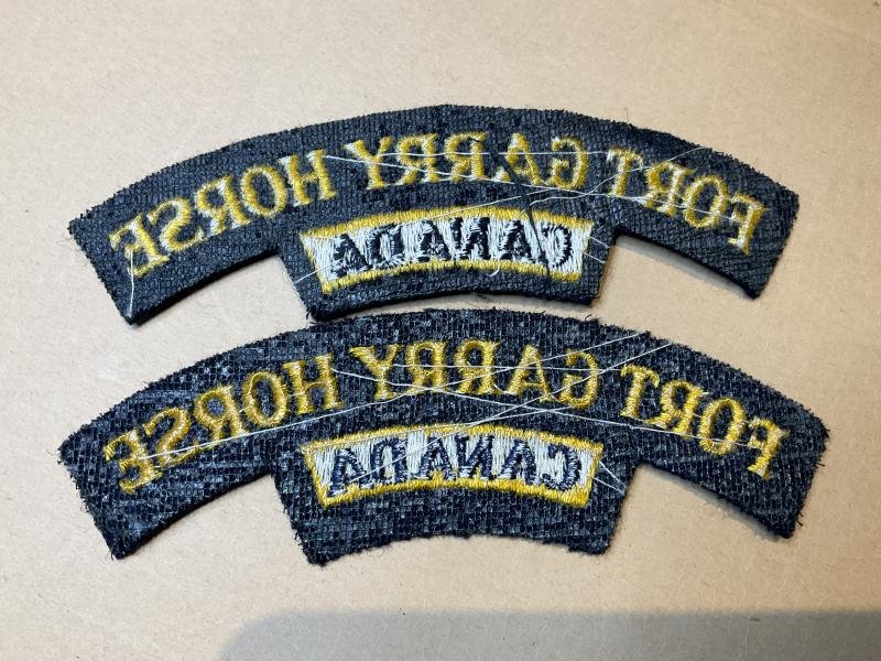 FORT GARRY HORSE CANADA cloth shoulder titles. — image 2