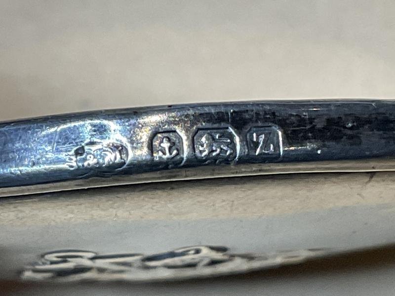 Naval Officers Masonic lodge women's silver compact mirror. — image 3