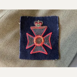 Queens Crown K.R.R.C bullion blazer badge.