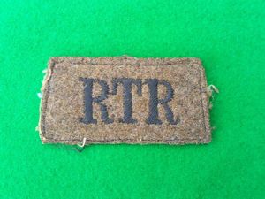 ROYAL TANK REGIMENT KHAKI SLIP ON