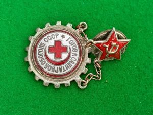 RUSSIAN FEMALE MEDICAL ORDERLY UNIFORM INSIGNIA