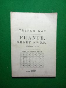 SOMME TRENCH MAP 1916