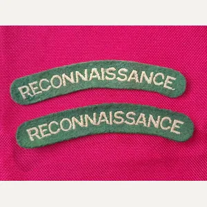 RECONNAISSANCE CORPS CLOTH SHOULDER TITLES