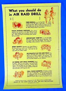 WWII Canadian School Poster: 'What You Should Do in an …