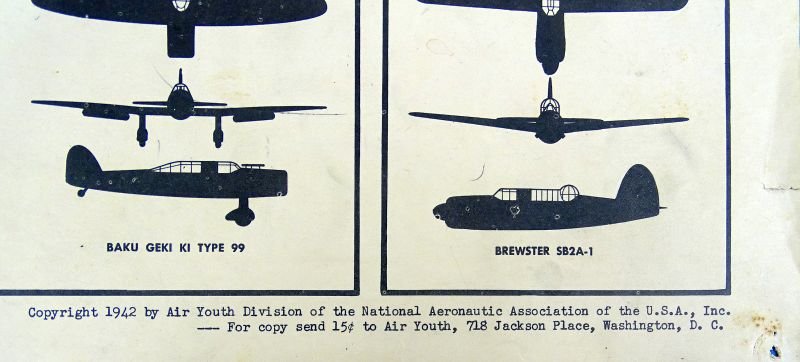 1942 Poster: Military Aircraft Silhouettes — image 2