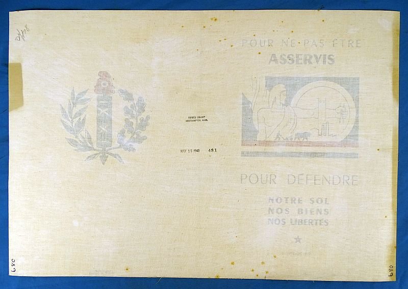 1940 Wartime Proclamation Poster of French President Édouard Daladier — image 2