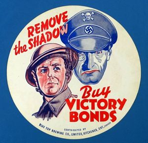 Canadian WWII Placemat Poster 'Remove the Shadow'