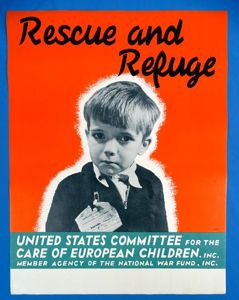 WWII Poster: 'Rescue and Refuge'