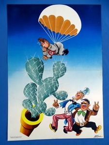 WWII Aria Bernal South American Anti-Axis Poster