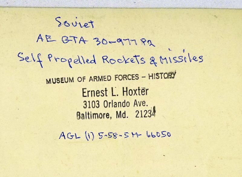 Cold War Poster: Soviet Self Propelled Rockets and Missiles — image 2